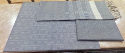 3 piece unstitched yarn dyed loom crafted summer suit